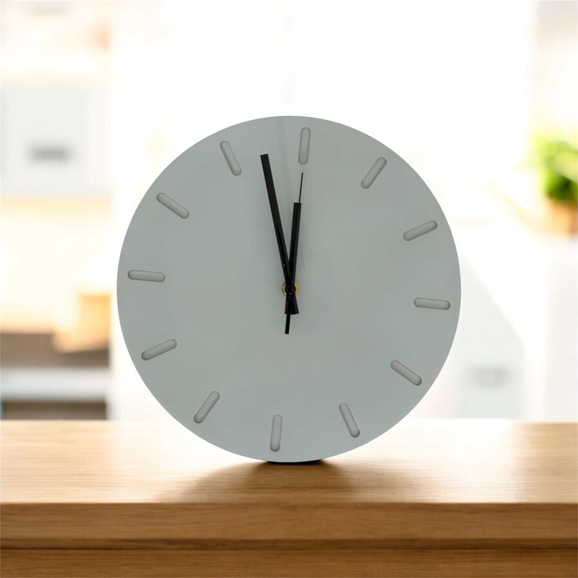 שעון קיר אפור- 28 ס"מ