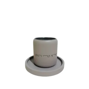 כוס קידוש מבטון - אפור