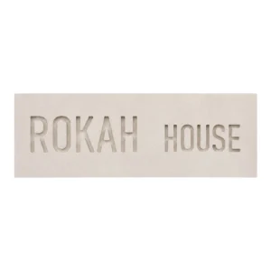 שלט משפחה מבטון טבעי House