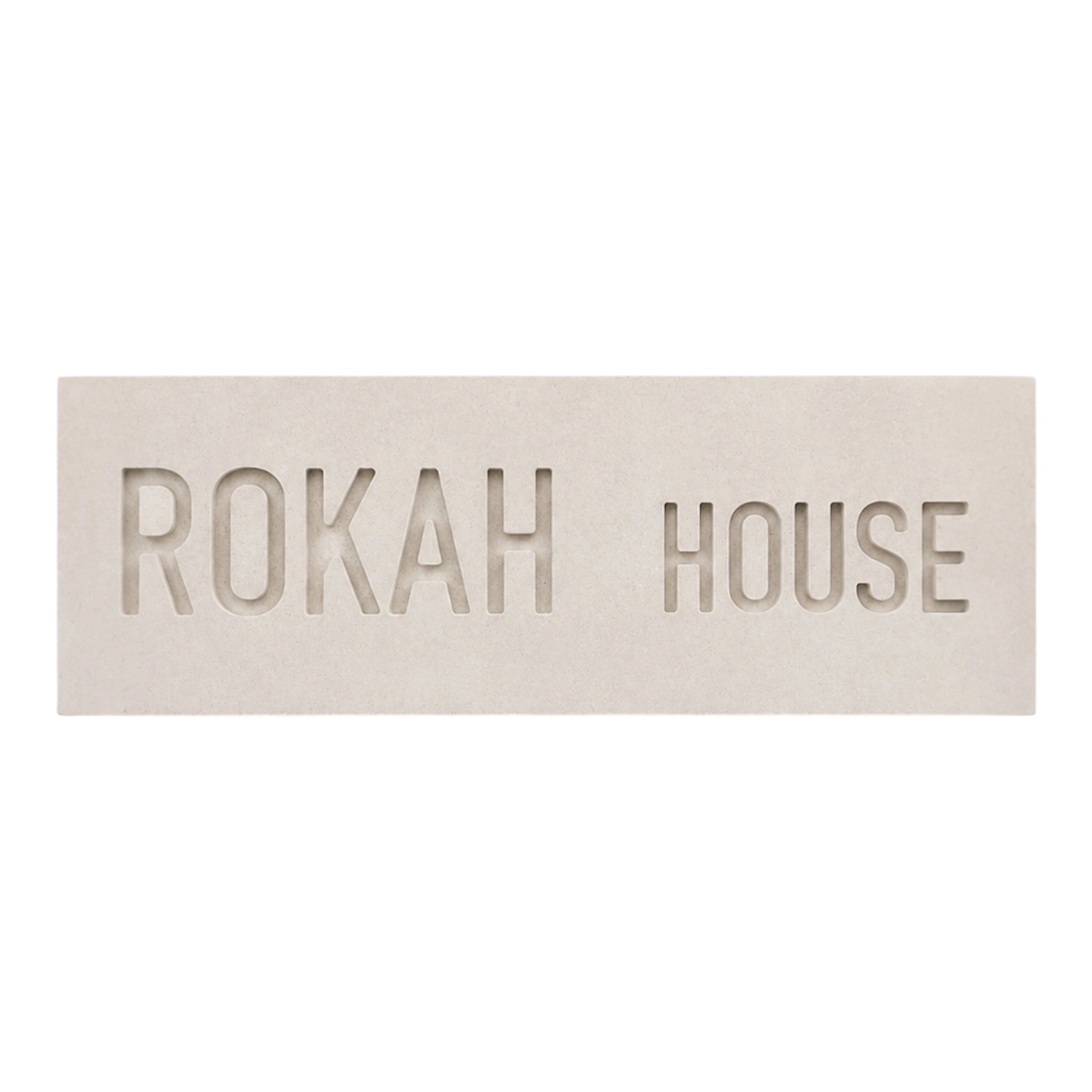 שלט משפחה מבטון טבעי House